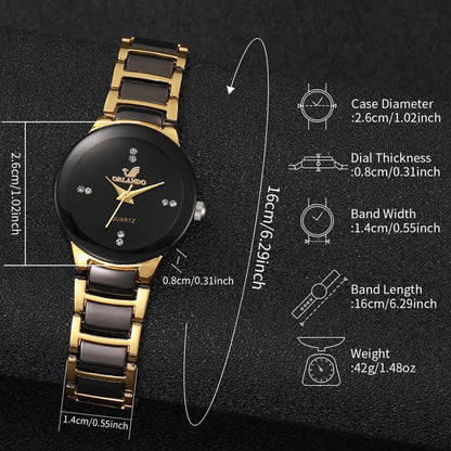 Luxorive HeartSync – Couple's Matching Quartz Watch Set (1 or 2 PCS)