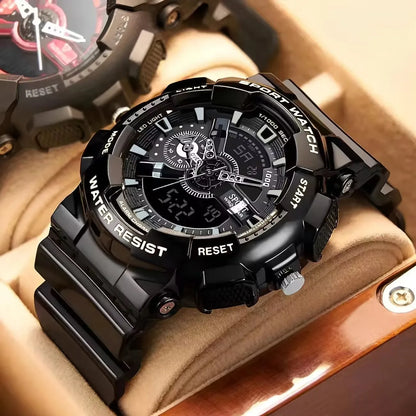 Luxorive StormX – Dual Display Waterproof Sport Watch for Men