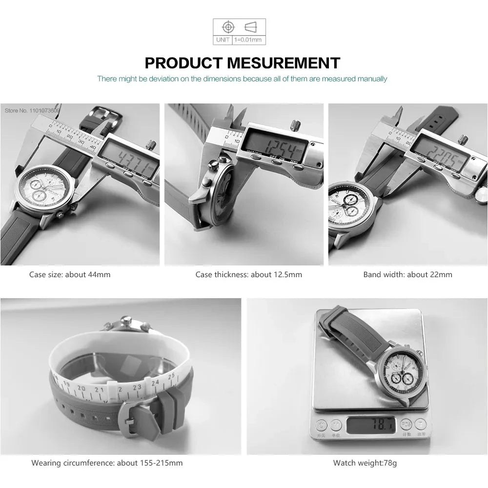 MEGIR 2026 Sport Analog mens watches Fashion Military Silicone Chronograph Quartz Wristwatch reloj de hombre Luminous Hands