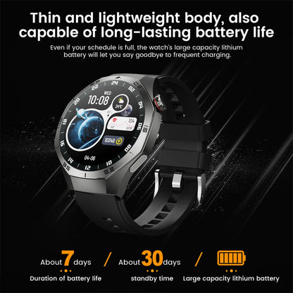 Luxorive GT5 Pro Smartwatch – GPS, AMOLED, Heart Rate, Bluetooth Call, Waterproof