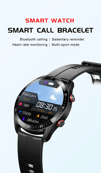 Luxorive ECG+PPG Smartwatch – Health & Sports Tracker with Bluetooth Call + Box