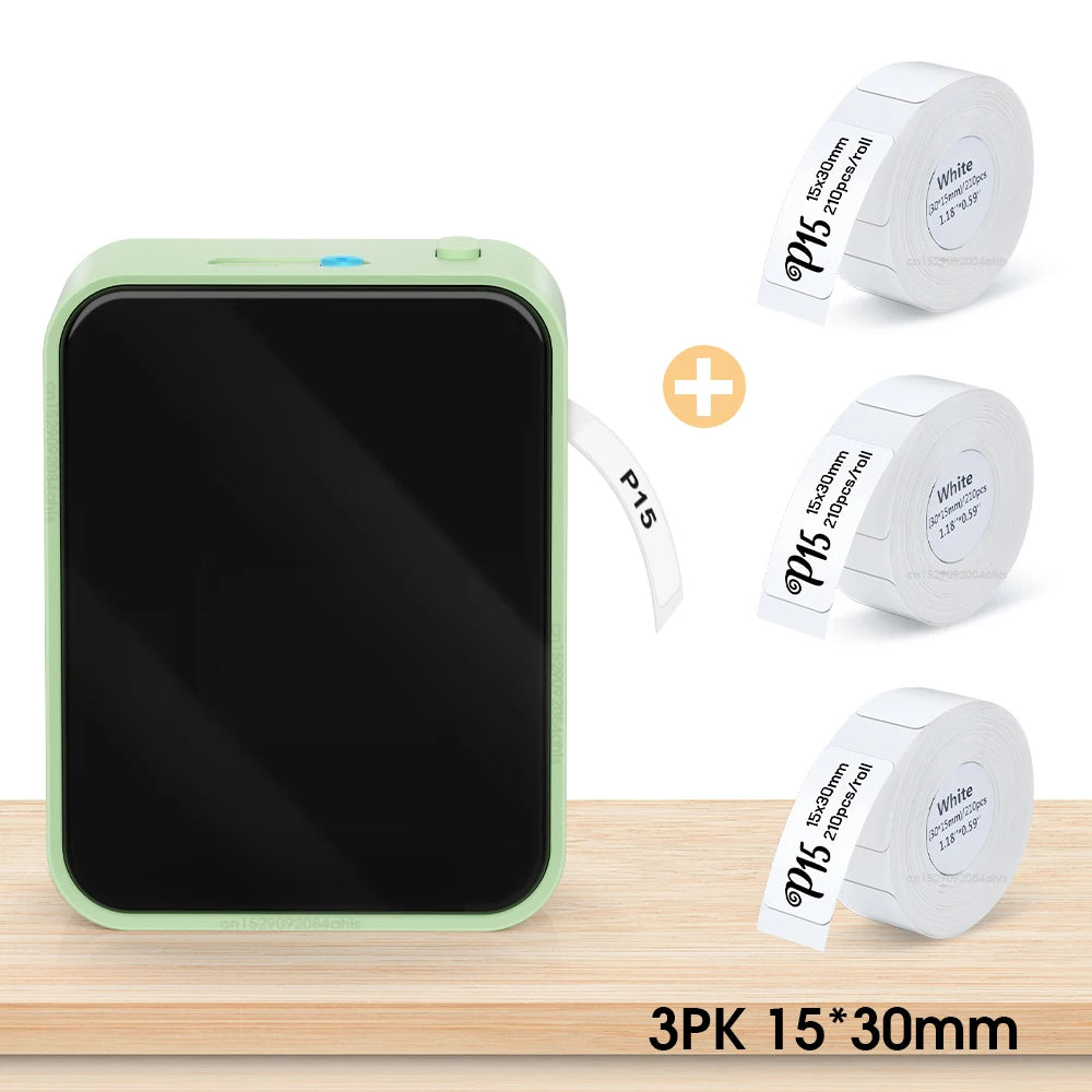 P15 Mini Bluetooth Label Printer – Portable & Thermal