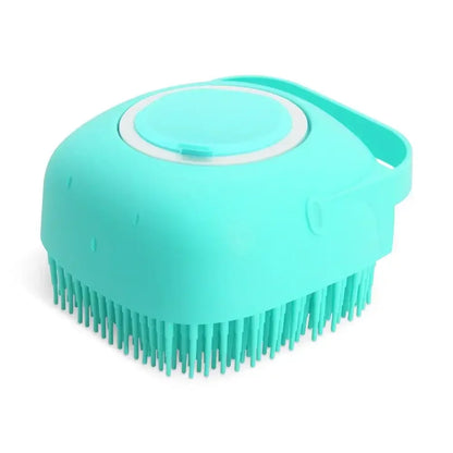 Pet Shampoo Brush – Soft Silicone Rubber Grooming Scrubber for Dogs & Cats