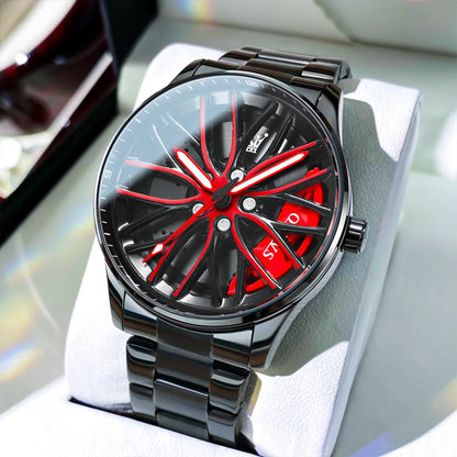 OLEVS 9937 Men's Luxury Watch Waterproof Rotary Sport Car Rim Man Watch High Quality Fashion Best Selling Quartz Men's Watches