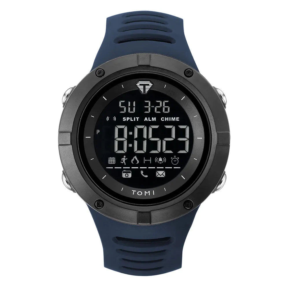 TOMI Men's Watch Night Glow Waterproof Fashion Digital TPU Material Sports Watch