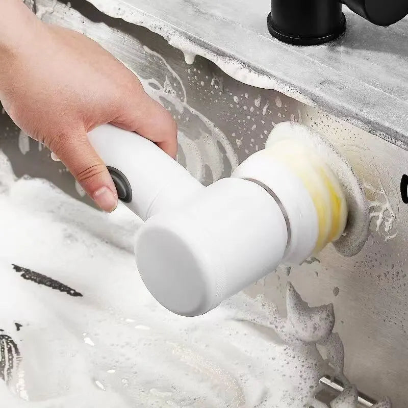Electric Cleaning Brush – Wireless Scrubber for Kitchen & Bathroom